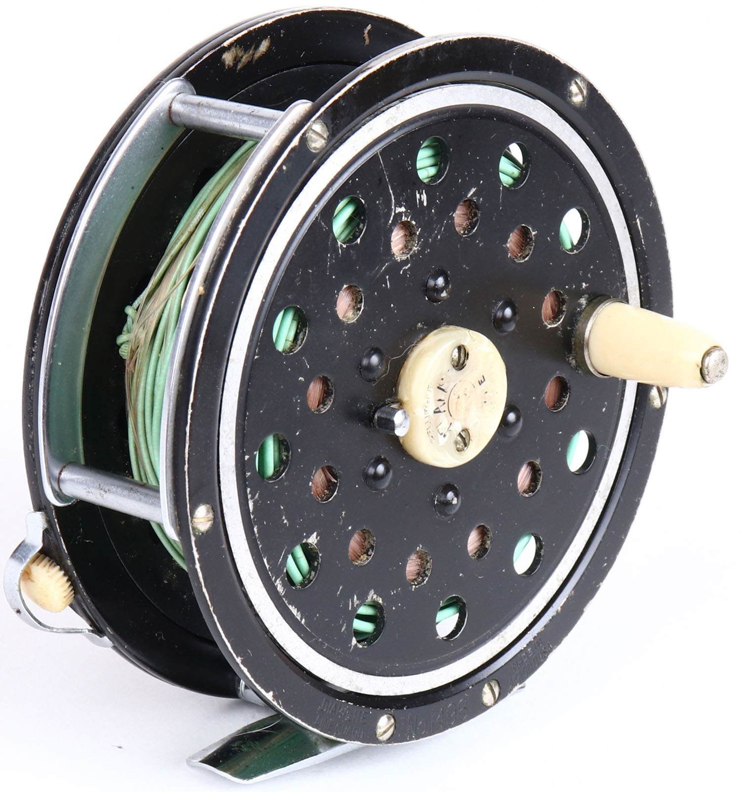 Item # 7607 (Ended 2024-03-01 22:05:02) - Pflueger Medalist Fly Reel, No.  1498, strong click with almost